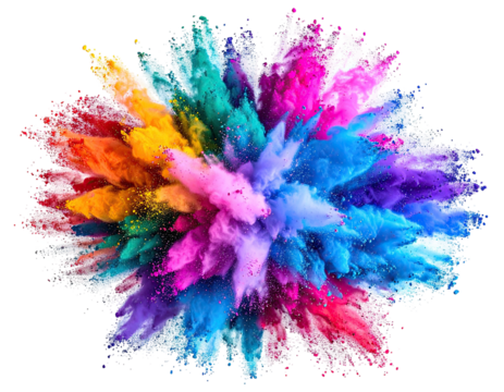Vibrant explosion of colorful powder (3)