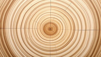 Wood cross-section, concentric rings