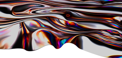 Mesmerizing abstract background with vibrant iridescent colors and liquid metal effect. Perfect for modern art designs and creative projects.
