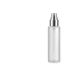 Setting spray bottle misting, isolated transparent background