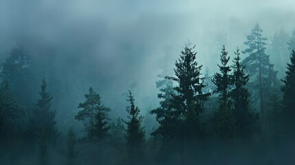 Abstract forest background, blurred dark forest green background with soft matte