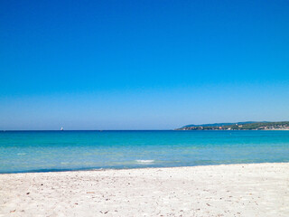 Coast of Tuscany. Beautiful sandy beach in Vada. Italy