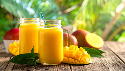 Mango smoothie, Generated image