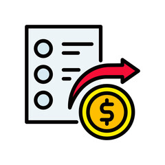 Planner lineal color icon