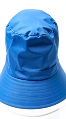 Blue bucket hat, studio shot