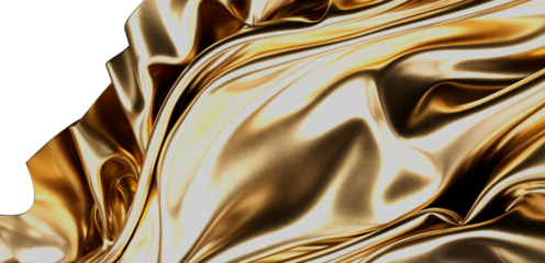 Elegant golden silk texture.  Luxury, rich, smooth fabric background.