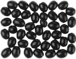 Close-up view of many dark olives