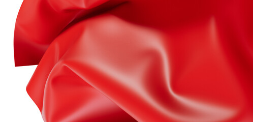 Beautiful abstract of flowing red satin fabric. Ideal for backgrounds, design templates, and...