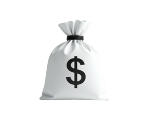 White money bag with dollar sign (5)