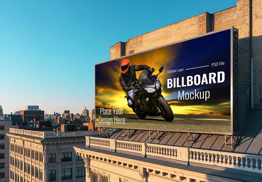 High Rise Advertising Mockup for Urban Branding