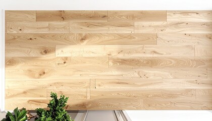 Light beige wood plank flooring