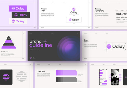 Modern Corporate Brand Identity Guideline Presentation Template