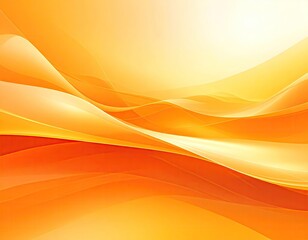 Abstract, flowing, warm orange and yellow waves