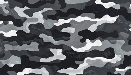 Abstract grayscale camouflage pattern (44)