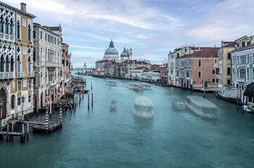 View of Grand Canal with Santa Maria della Salute in Venice, Italy
