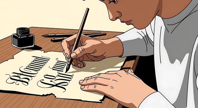 Calligraphy Practice.