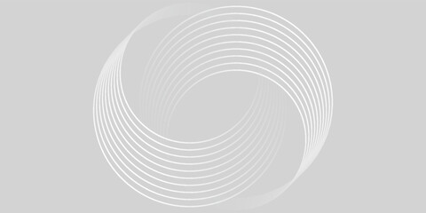 Abstract blue glowing geometric lines on dark blue background. Modern shiny blue circle lines pattern. Futuristic technology concept. Suit for cover, poster, banner, brochure, header, website. eps 10