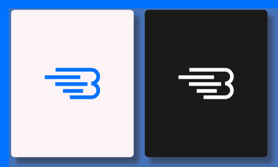 Speed Motion B Letter Logo