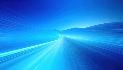 Abstract blue highway, motion blur