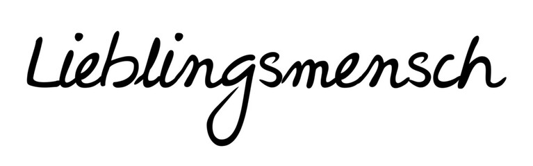 Obraz premium Lieblingsmensch – Romantisches handgeschriebenes Typografie-Zitat für Liebe, Freundschaft + Wohndeko. Perfekt für romantische Geschenke, Wandkunst, Social-Media-Beiträge, Lifestyle-Branding und Deko-2