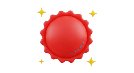 Isolated sun-like sphere with corrugated edges and yellow sparkles on the light surface