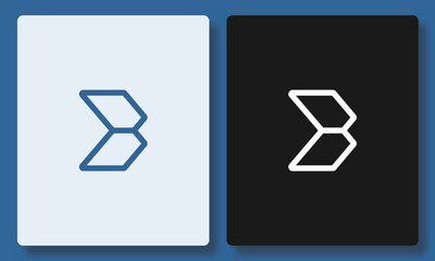 Modern Abstract B Letter Logo