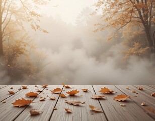 Dramatic Autumn Landscape in Soft Tones with a Mysterious Atmosphere