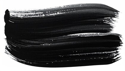 Black paint stroke, textured, abstract