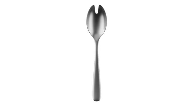 Isolated salad spoon, elegant modern server serving utensils, dining kitchen equipment