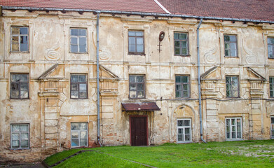 Historic decaying architecture in Vilnius Old Town