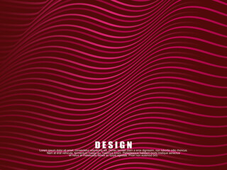 Abstract background of red wavy lines. Modern design for banners, cards, web design, banners, certificates, etc.