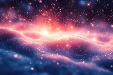 Stars and nebulas in space.