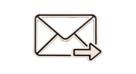 Isolated sending email, message delivery communication and notifications, vector illustration