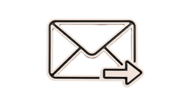 Isolated sending email, message delivery communication and notifications, vector illustration