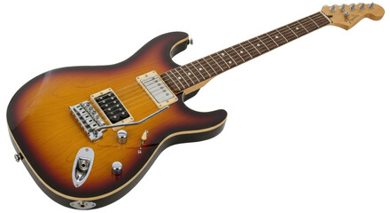 Isolated electric guitar instrument for musical expression and stage performance use