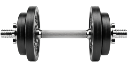 Isolated dumbbell for weight training, strength, gym workout, and physical fitness program