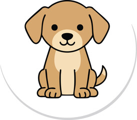 Fototapeta premium Pet dog icon symbol template for graphic and web design collection logo vector illustration