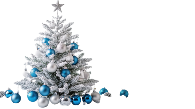 Christmas tree decorations and Christmas trees