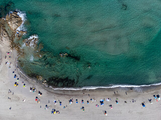 Aerial view of Rena Majore beach