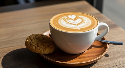 Coffee with Latte Art. (1)