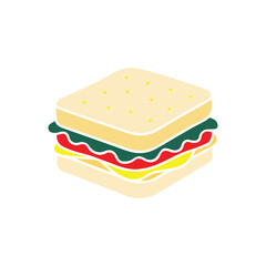 Delicious Sandwich Illustration Ready for Your Next Project