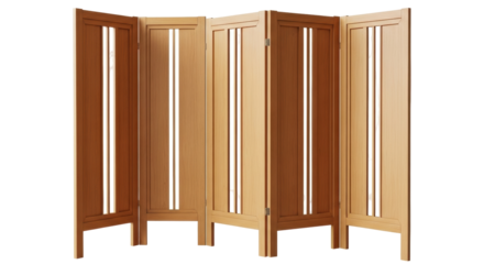Isolated partition screen room divider, decorative wooden folding privacy panel divider