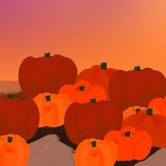 halloween background with pumpkins  autumn 
