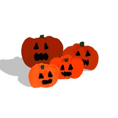 halloween background with pumpkins  autumn 
