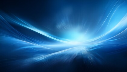 Fototapeta premium Ethereal Abstract Digital Illustration Featuring A Serene Deep Blue Background With Soft Gentle Blur Of Radiant Light Creating A Peaceful And Mysterious Atmospheric Effect