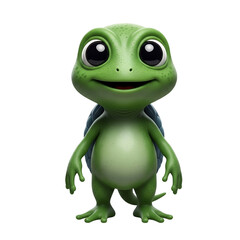 Alien Monster, Playful Pose, Transparent Background