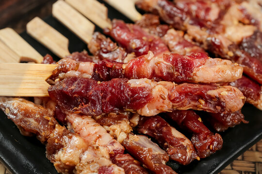Mongolian Zibo Style Beef Skewers Barbecue Grill Late Night Snacks Traditional Specialties