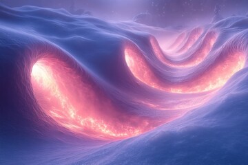 A large, orange spiral.