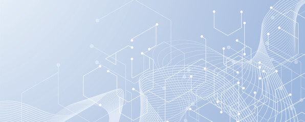 Abstract polygonal background technology concept, futuristic background