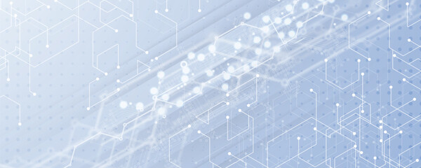 Abstract polygonal background technology concept, futuristic background